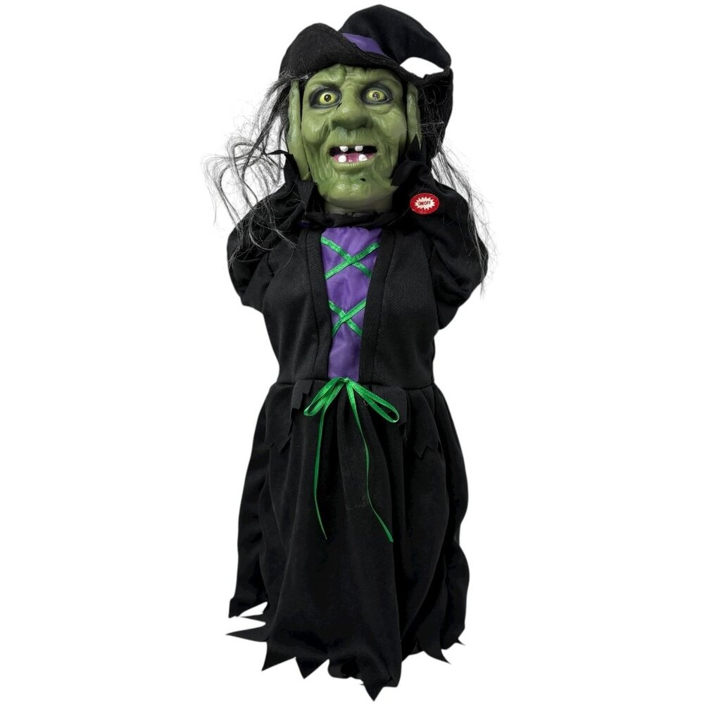 2008 Magic Power Company Animated Which Taking off Head Halloween Decor
